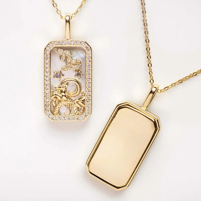 Cosmic Charm Zodiac Necklace Pisces