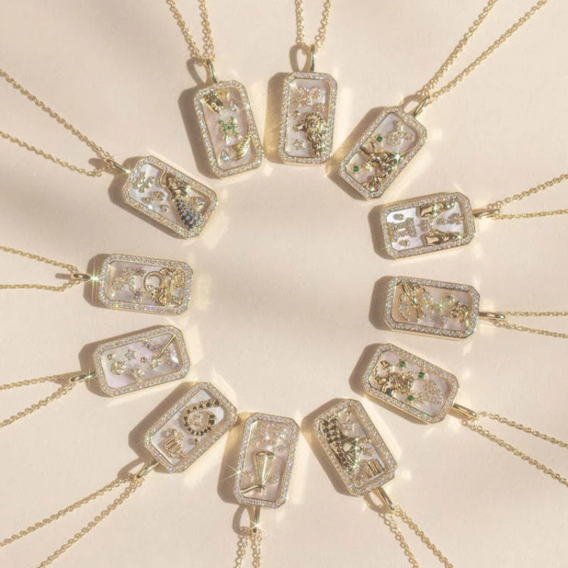 Cosmic Charm Zodiac Necklace Pisces