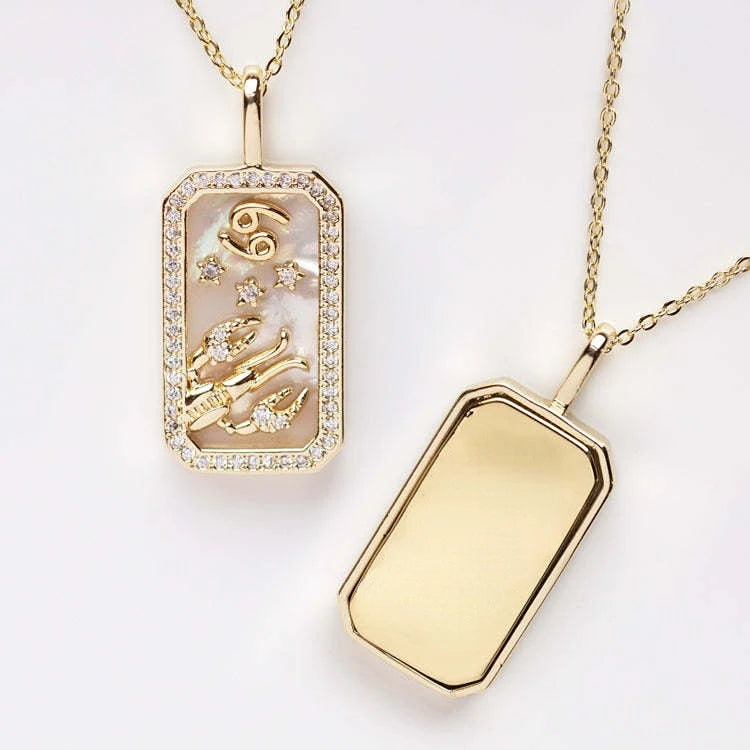 Cosmic Charm Zodiac Necklace Pisces