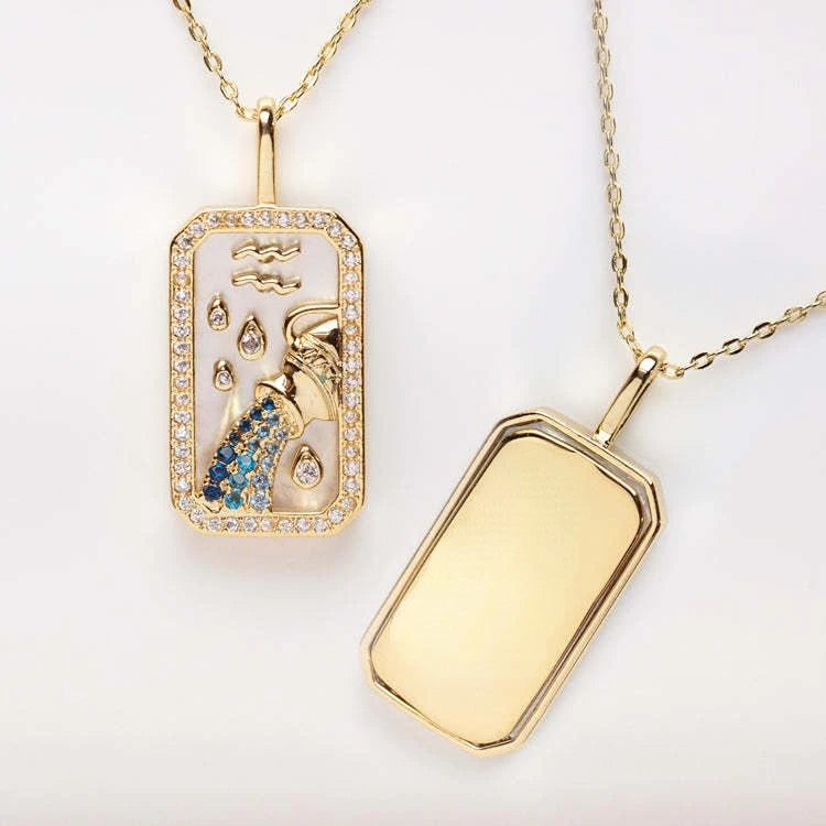 Cosmic Charm Zodiac Necklace Pisces