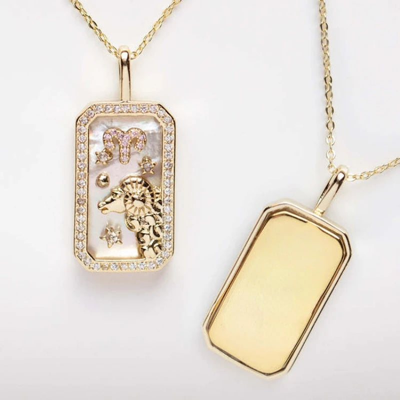 Cosmic Charm Zodiac Necklace Pisces
